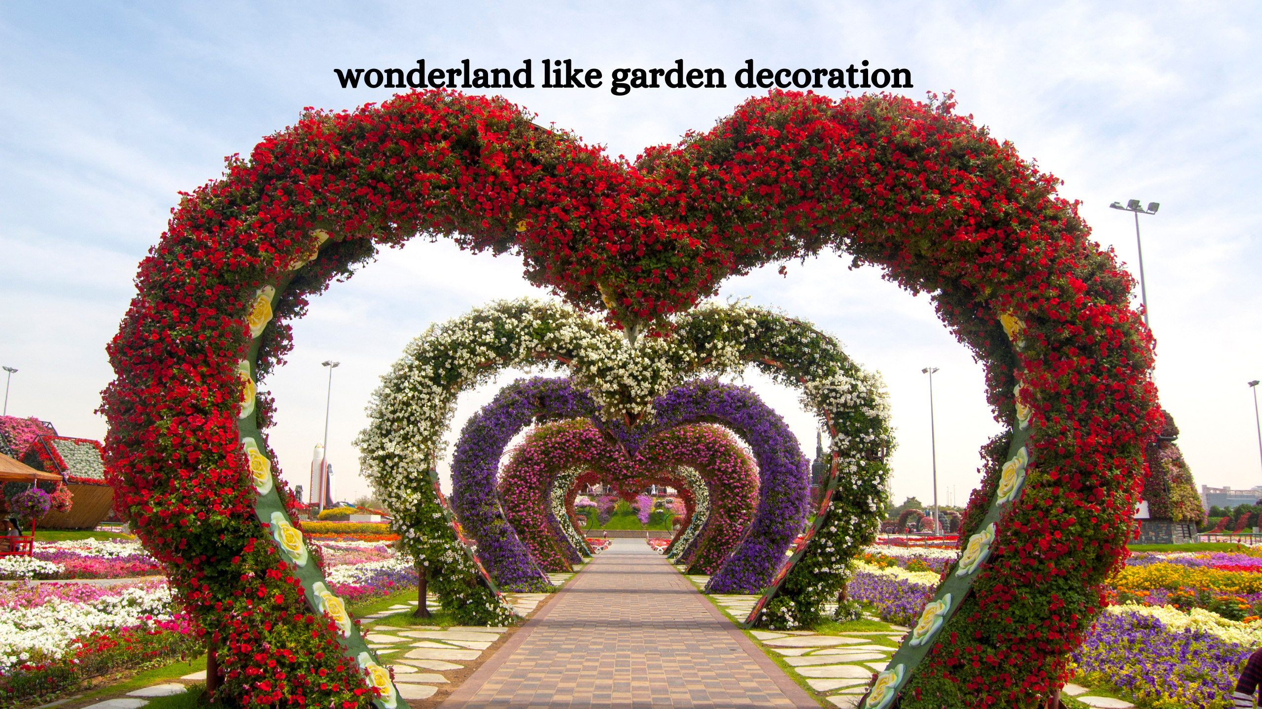 wonderland like garden decoration